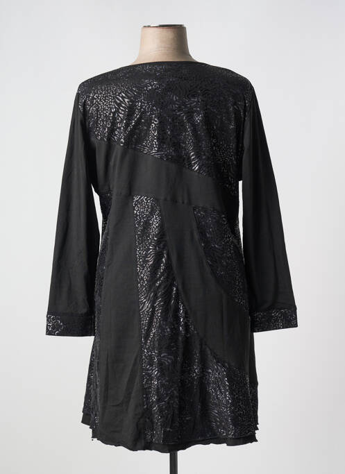 Robe mi-longue noir S.QUISE femme