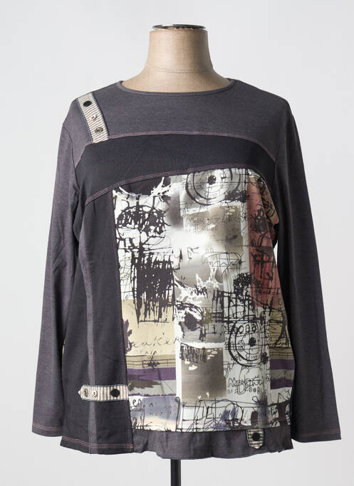 Tunique manches longues gris S.QUISE pour femme