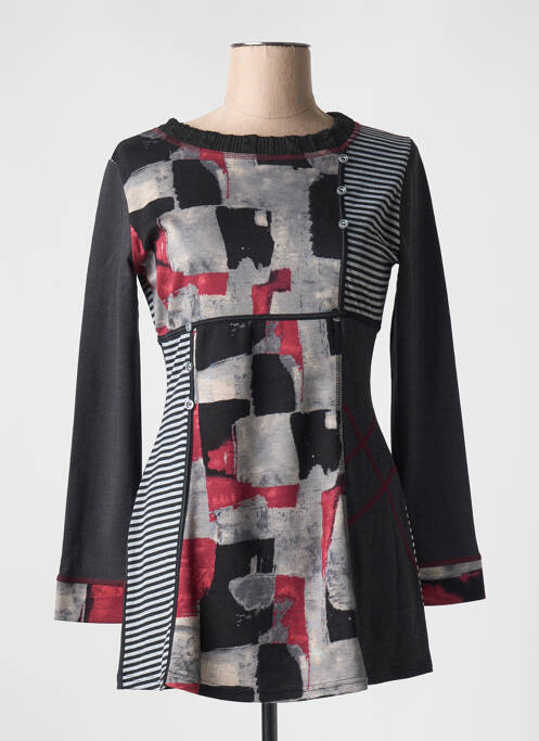 Tunique manches longues noir S.QUISE pour femme