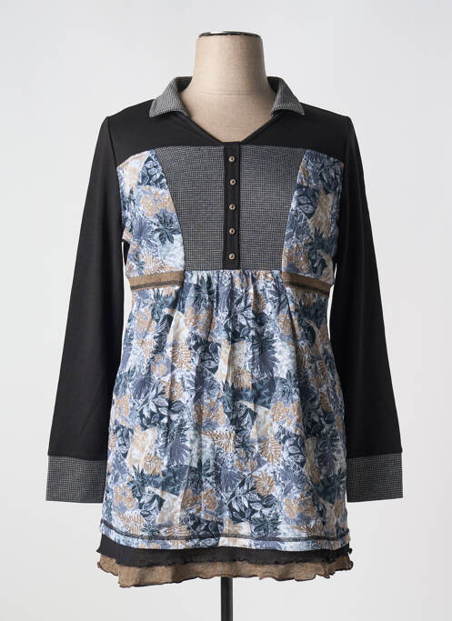 Tunique manches longues noir S.QUISE pour femme