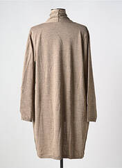 Gilet manches longues beige DUGER pour femme seconde vue