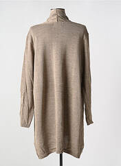 Gilet manches longues beige DUGER pour femme seconde vue