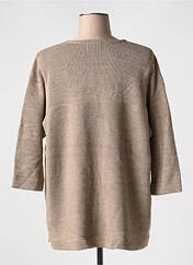 Gilet manches longues beige DUGER pour femme seconde vue