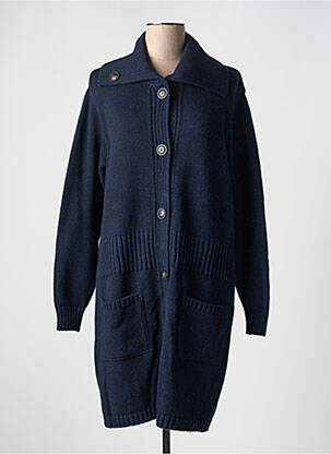 Gilet manches longues bleu DUGER pour femme