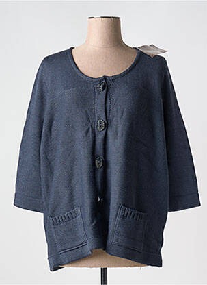 Gilet manches longues bleu DUGER pour femme