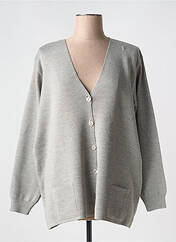 Gilet manches longues gris DUGER pour femme seconde vue