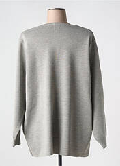 Gilet manches longues gris DUGER pour femme seconde vue