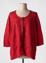 Gilet manches longues rouge DUGER pour femme seconde vue