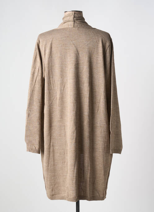 Gilet manches longues beige DUGER pour femme