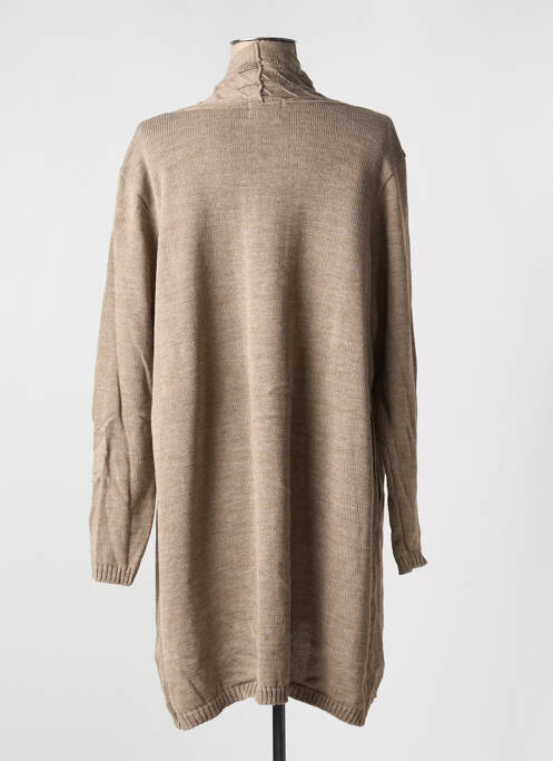 Gilet manches longues beige DUGER pour femme