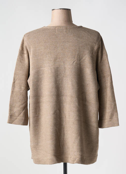 Gilet manches longues beige DUGER pour femme