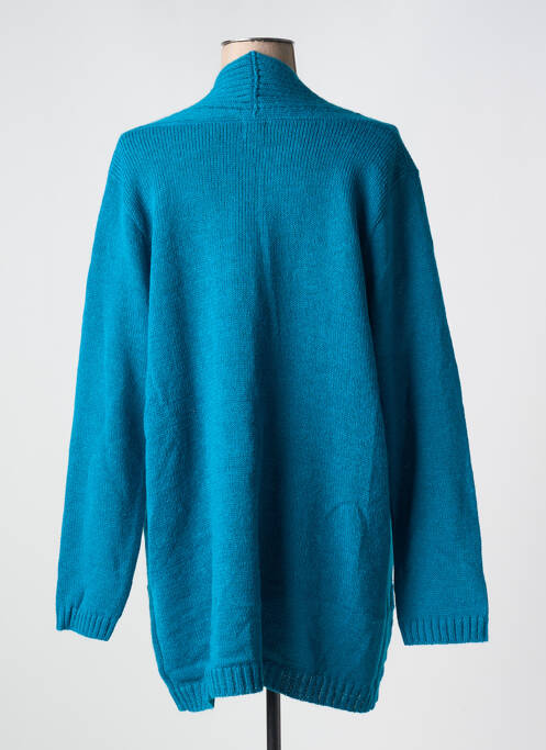 Gilet manches longues bleu DUGER pour femme