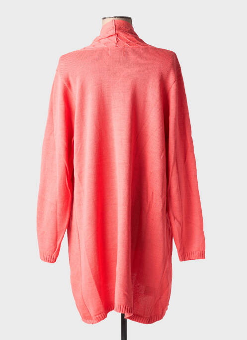 Gilet manches longues rose DUGER pour femme