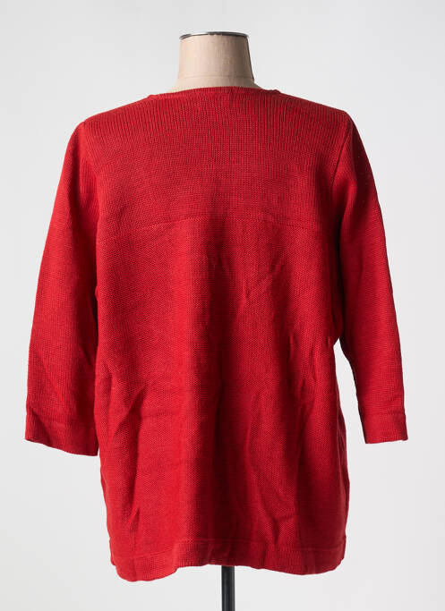 Gilet manches longues rouge DUGER pour femme