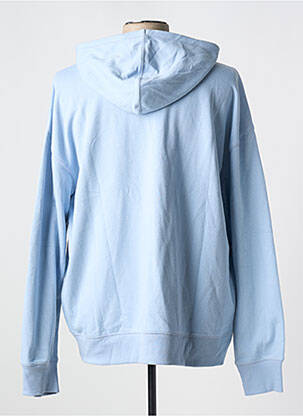 Sweat-shirt à capuche broderie manches longues bleu NEW BALANCE homme