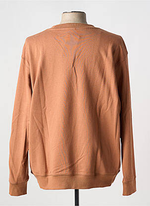 Pull col rond manches longues marron NEW BALANCE homme