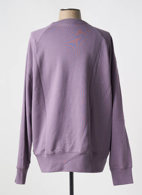 Pull col rond manches longues violet NEW BALANCE homme