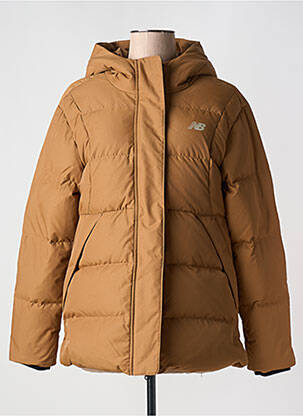 Doudoune manches longues a capuche marron NEW BALANCE femme