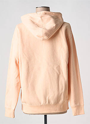 Sweat-shirt à capuche col v manches longues rose OBEY femme