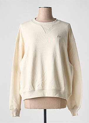 Sweat-shirt manches longues manches longues beige NEW BALANCE femme