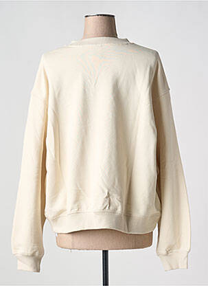 Sweat-shirt manches longues manches longues beige NEW BALANCE femme