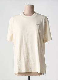 T-shirt coupe droite manches courtes beige NEW BALANCE femme