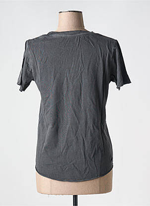 T-shirt sérigraphie manches courtes gris LEON & HARPER femme