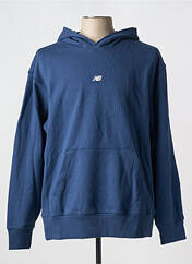 Sweat-shirt à capuche bleu NEW BALANCE pour femme seconde vue