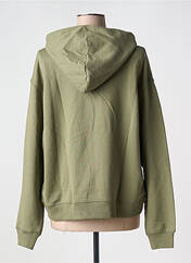 Sweat-shirt à capuche vert NEW BALANCE pour femme seconde vue