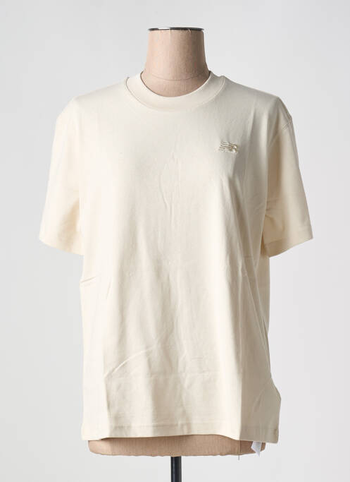 T-shirt beige NEW BALANCE pour femme