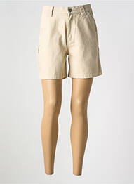 Short fermeture zippée sous rabat boutonné beige DEUS EX MACHINA femme