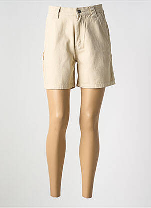 Short fermeture zippée sous rabat boutonné beige DEUS EX MACHINA femme