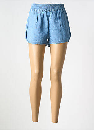 Short coupe droite bleu SACRÉCOEUR femme