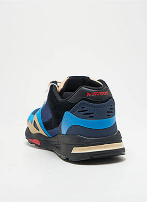 Baskets tissage satiné bout rond bleu LE COQ SPORTIF homme