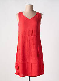 Robe courte coupe évasée fines bretelles rouge AGATHE & LOUISE femme