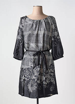 Robe courte manches 3/4 manches 3/4 noir JUS D'ORANGE femme
