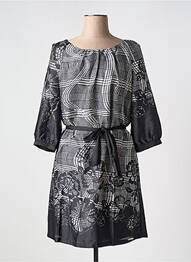 Robe courte manches 3/4 manches 3/4 noir JUS D'ORANGE femme