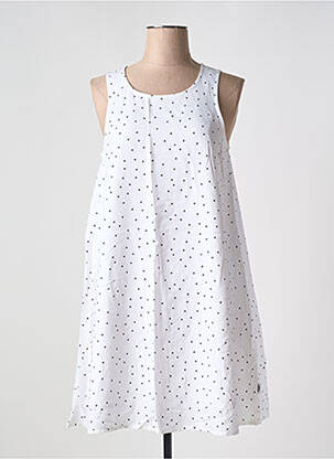 Robe mi-longue coupe évasée sans manche blanc LEE COOPER femme