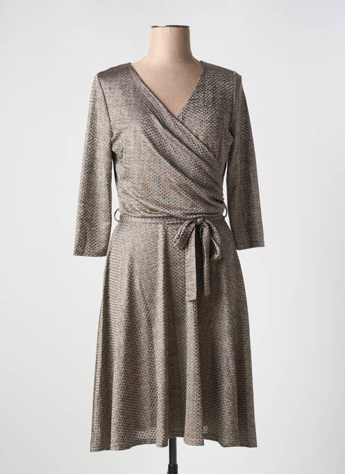 Robe mi-longue gris L'ONKEL pour femme