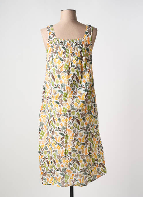 Robe mi-longue jaune AGATHE & LOUISE femme