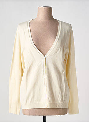 Gilet manches longues coupe cintrée beige ÉTYMOLOGIE femme