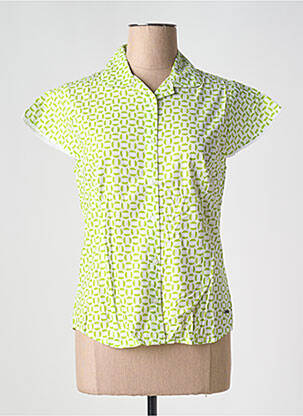 Chemisier manches courtes manches courtes vert AGATHE & LOUISE femme