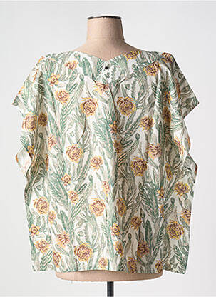 Blouse imprimé fantaisie manches courtes vert LEE COOPER femme