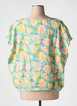 Blouse manches courtes manches courtes vert AGATHE & LOUISE femme