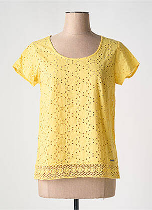 Top manches courtes manches courtes jaune AGATHE & LOUISE femme