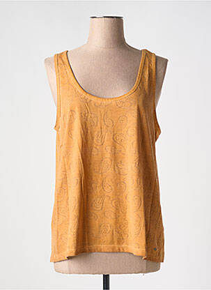 Top imprimé fantaisie fines bretelles jaune LEE COOPER femme