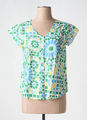 Chemisier bleu AGATHE & LOUISE pour femme