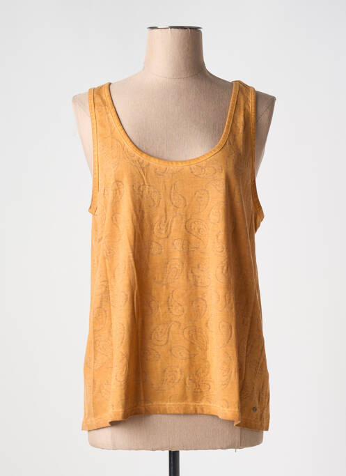 Top imprimé fantaisie fines bretelles jaune LEE COOPER femme