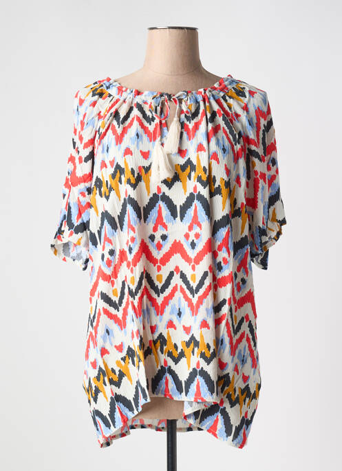 Tunique manches courtes rouge ÉTYMOLOGIE pour femme