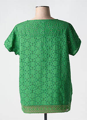 Top manches courtes manches courtes vert AGATHE & LOUISE femme